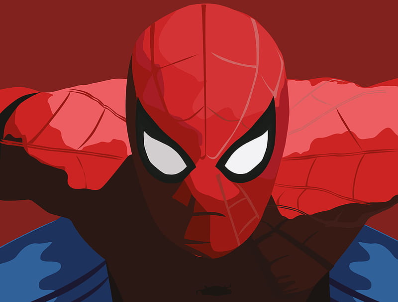 spider-man, close-up, artwork, Movies, HD wallpaper