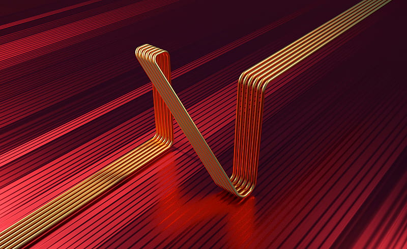 lines, tubes, curved, 3d, forma, HD wallpaper