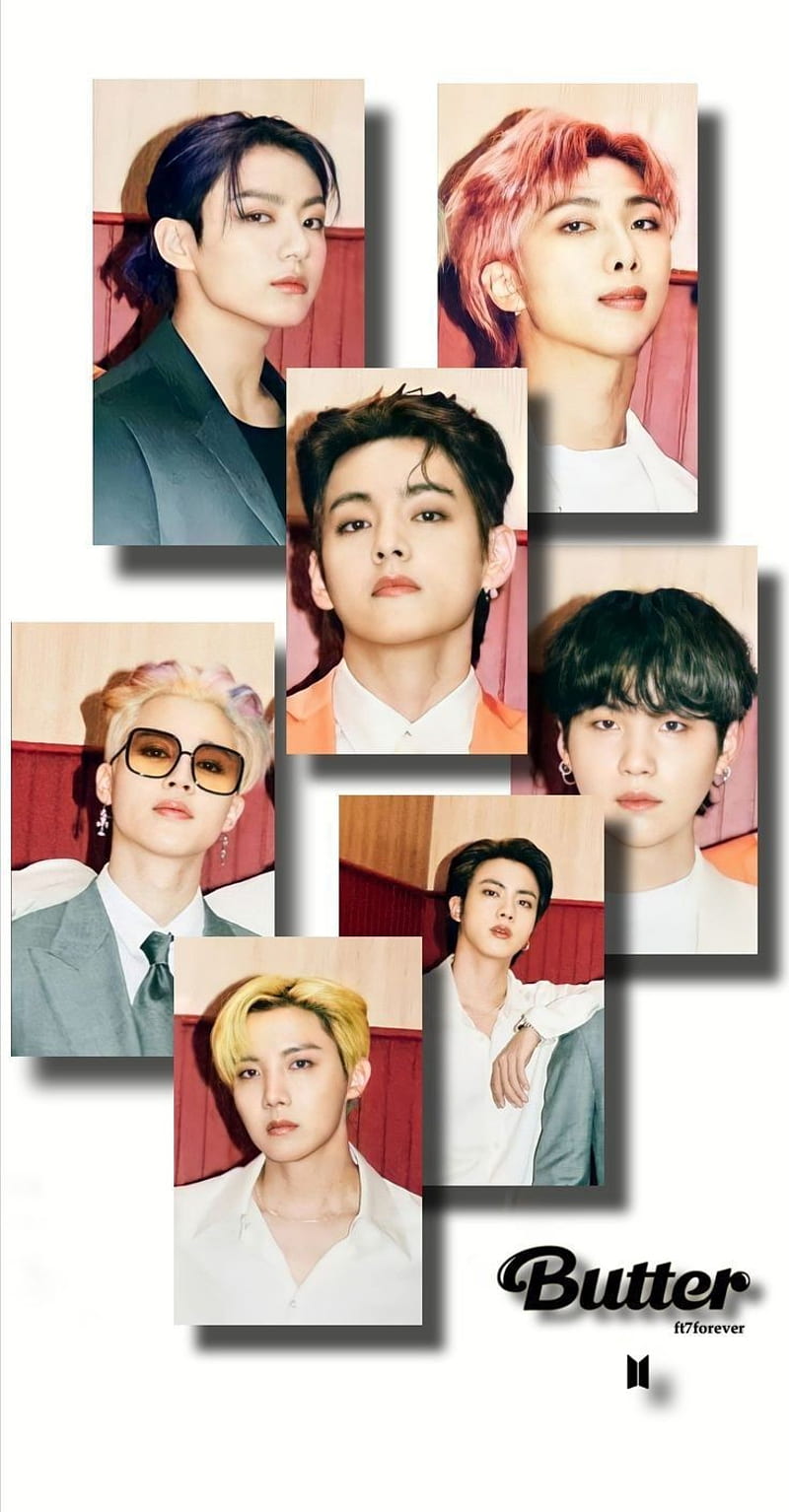 Bts butter, jhope, jimin, suga, rm, jungkook, jin, HD phone wallpaper
