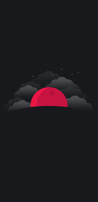 Mountains Vector Red Moon Sun Background Minimalism 4K HD Minimalism  Wallpapers, HD Wallpapers