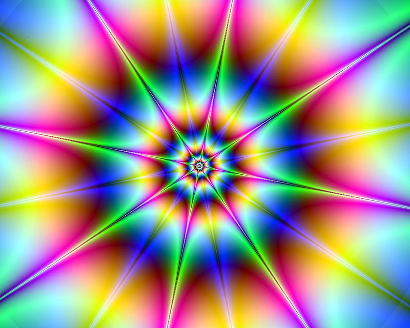 Hypnotic II, acid, colorful, trippy, trip, hypnotic, mind teaser, abstract, HD wallpaper