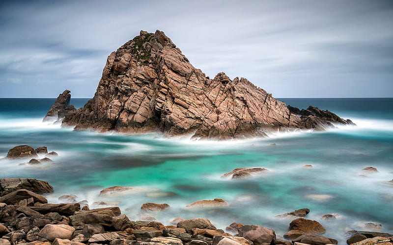 Sugarloaf Rock, Australia, R, Rock, Australia, Nature, HD wallpaper