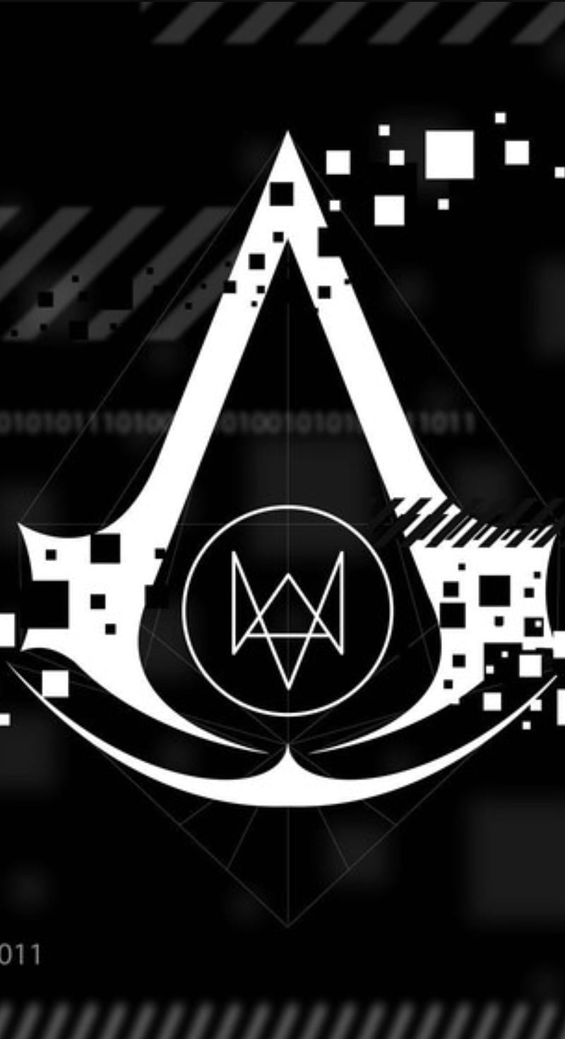 AC WD, assassins creed, logo, watch dogs, HD phone wallpaper