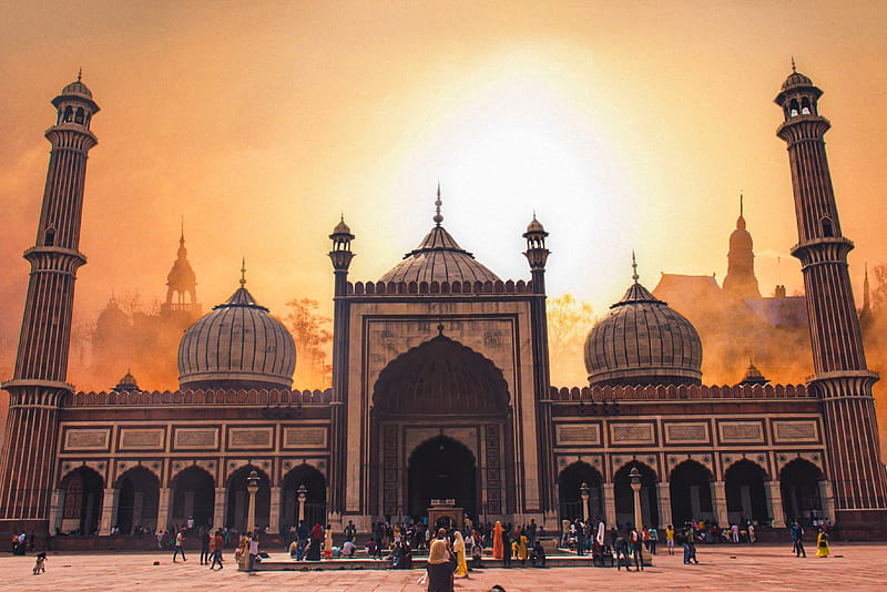 Jama Masjid, beautiful, , mosque, background, tomb, historical, people, HD  wallpaper | Peakpx