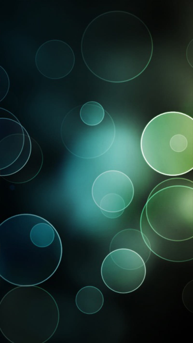 Bubbles, green, HD phone wallpaper