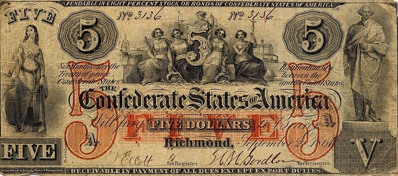 Confederate States Of America Dollar, Currencies, HD wallpaper