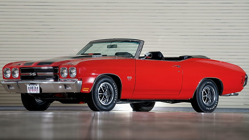 '70 Chevy Chevelle LS6 Convertible, muscle, chevy, 1970, antique, 70, chevrolet, car, convertible, chevelle, ls6, classic, vintage, HD wallpaper