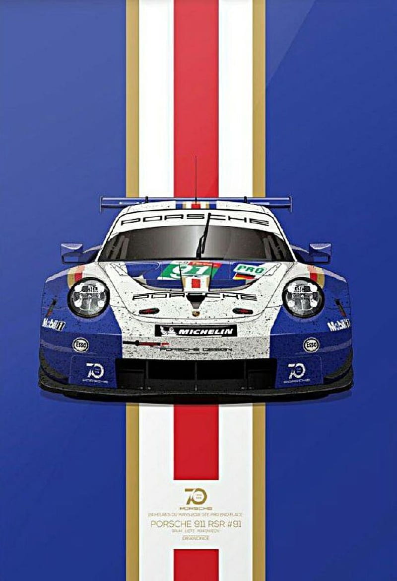 Porsche Le Mans 18, le mans, wec, HD phone wallpaper