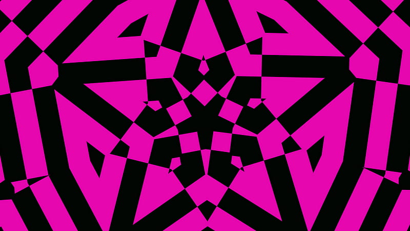 Dark Pink Black Colorful Digital Art Geometry Abstract, HD wallpaper