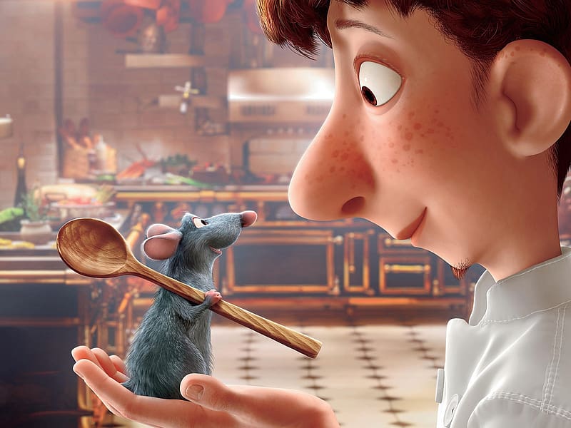 Ratatouille, Mouse, Movie, Ratatouille (Movie), Remy (Ratatouille), Alfredo Linguini (Ratatouille), HD wallpaper