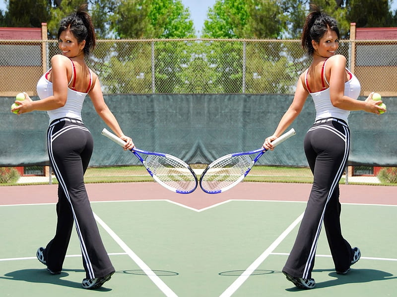 Denise Milani playing tennis Wimbledon?, cute, girl, teen, hot, sexy, gorgeous, HD wallpaper