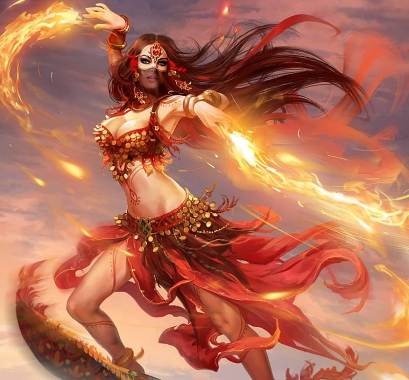 1920x1080px 1080p Free Download Gorgeous Belly Dancer Red Fire Belly Dancer Girl Bonito