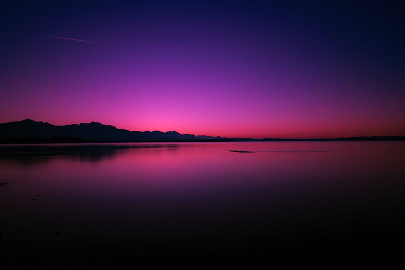 Calm Water Body Pink Evening , lake, nature, HD wallpaper