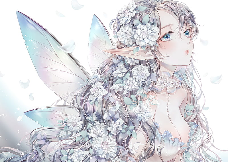 Fairy, pretty, blond, divine, bonito, adorable, wing, sublime, sweet, nice,  dres, HD wallpaper | Peakpx