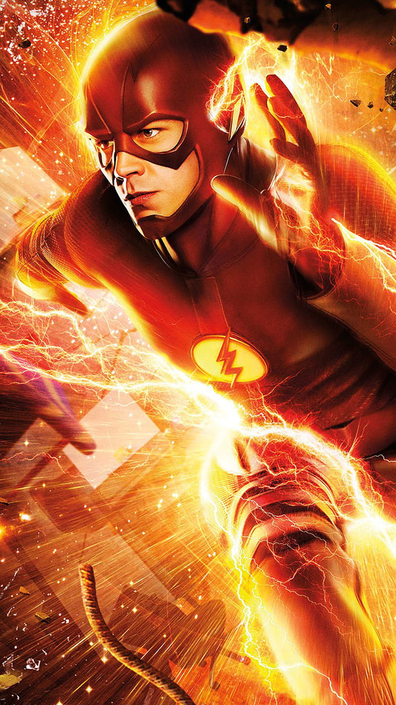 The flash, hero, lighting, red, speed, HD phone wallpaper