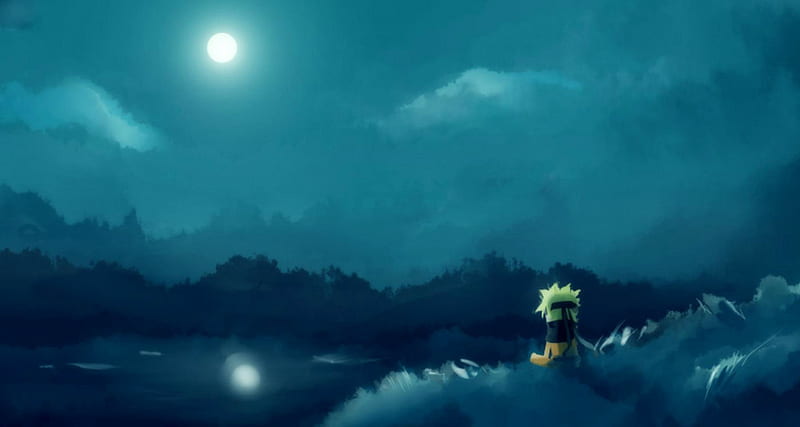 Not Letting Go, Lonely, Anime, Naruto, HD wallpaper