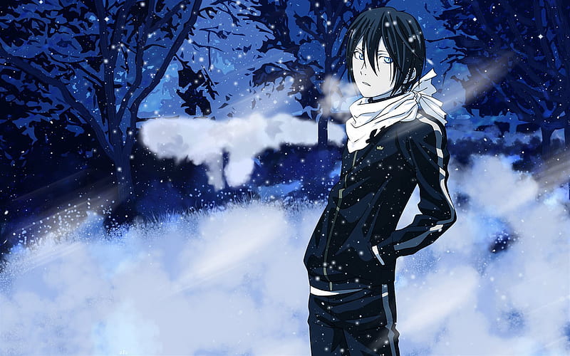 Yato, winter, manga, Noragami, HD wallpaper