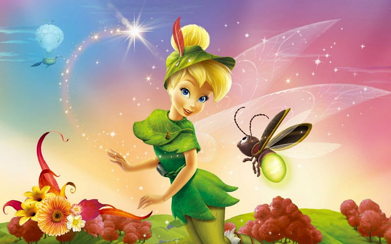 Fairyland, magic, cartoon, Tinker bell, fairt, HD wallpaper