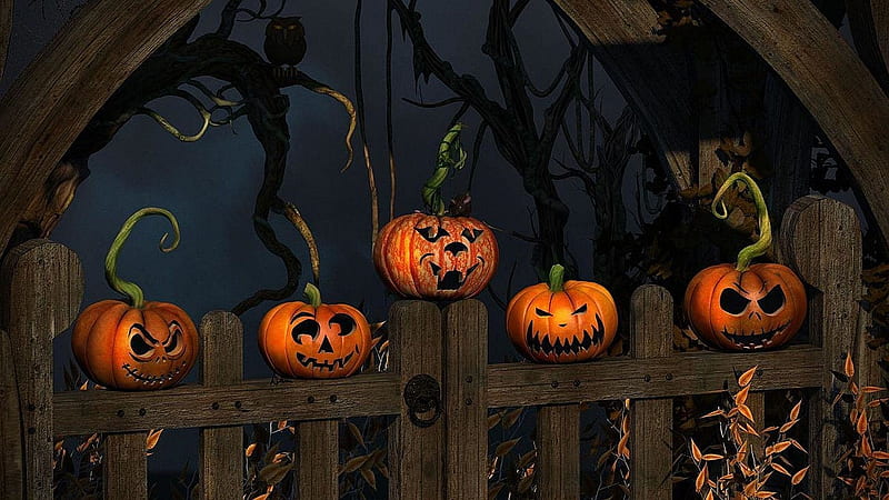 Halloween pumpkin Carving ideas 2019, Happy halloween, jack o lantern ideas, pumpkin carving, HD wallpaper