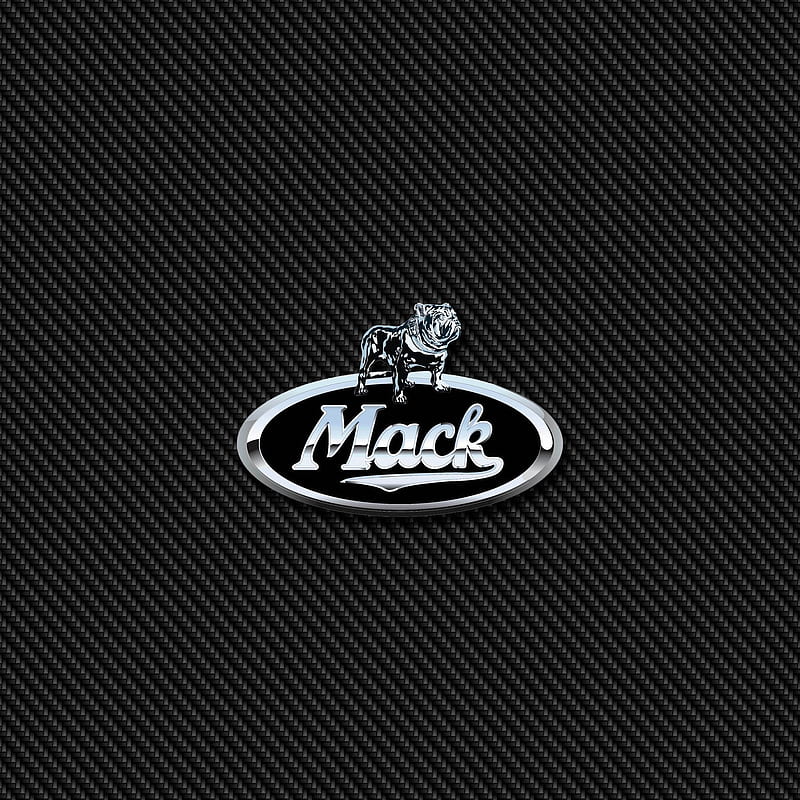 Mack Carbon, badge, emblem, logo, mack, HD phone wallpaper