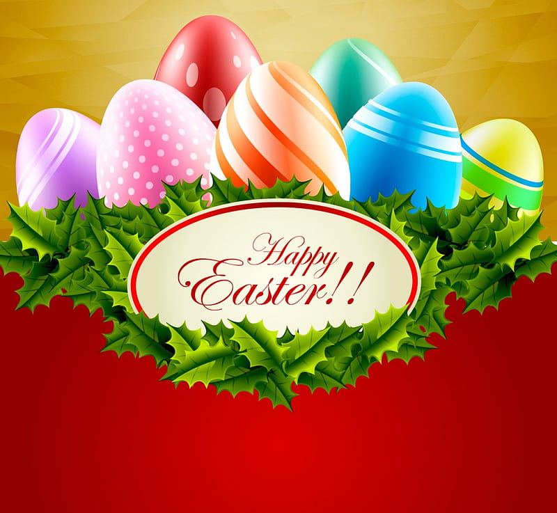 Happy Easter! , colorful, Easter, special days, holidays, decoration, eggs, pastel, event, HD wallpaper