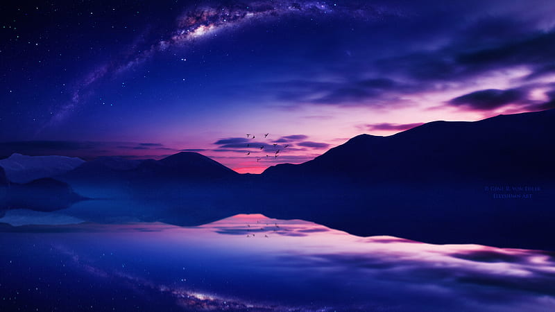 Starry Twilight , hop, twilight, nature, HD wallpaper