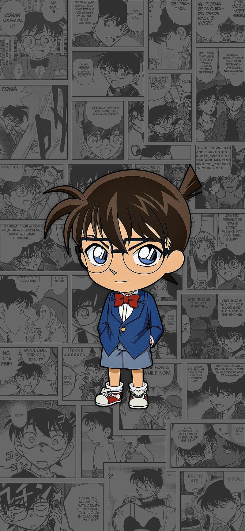Conan, detective, japanese, anime, iphone, samsung, fullscreen, movie,  cartoon, HD phone wallpaper | Peakpx