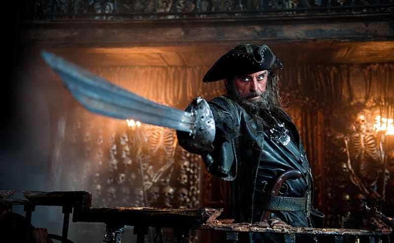 Pirates Of The Caribbean, Pirate, Movie, Pirates Of The Caribbean: On Stranger Tides, Blackbeard (Pirates Of The Caribbean), Ian Mcshane, HD wallpaper