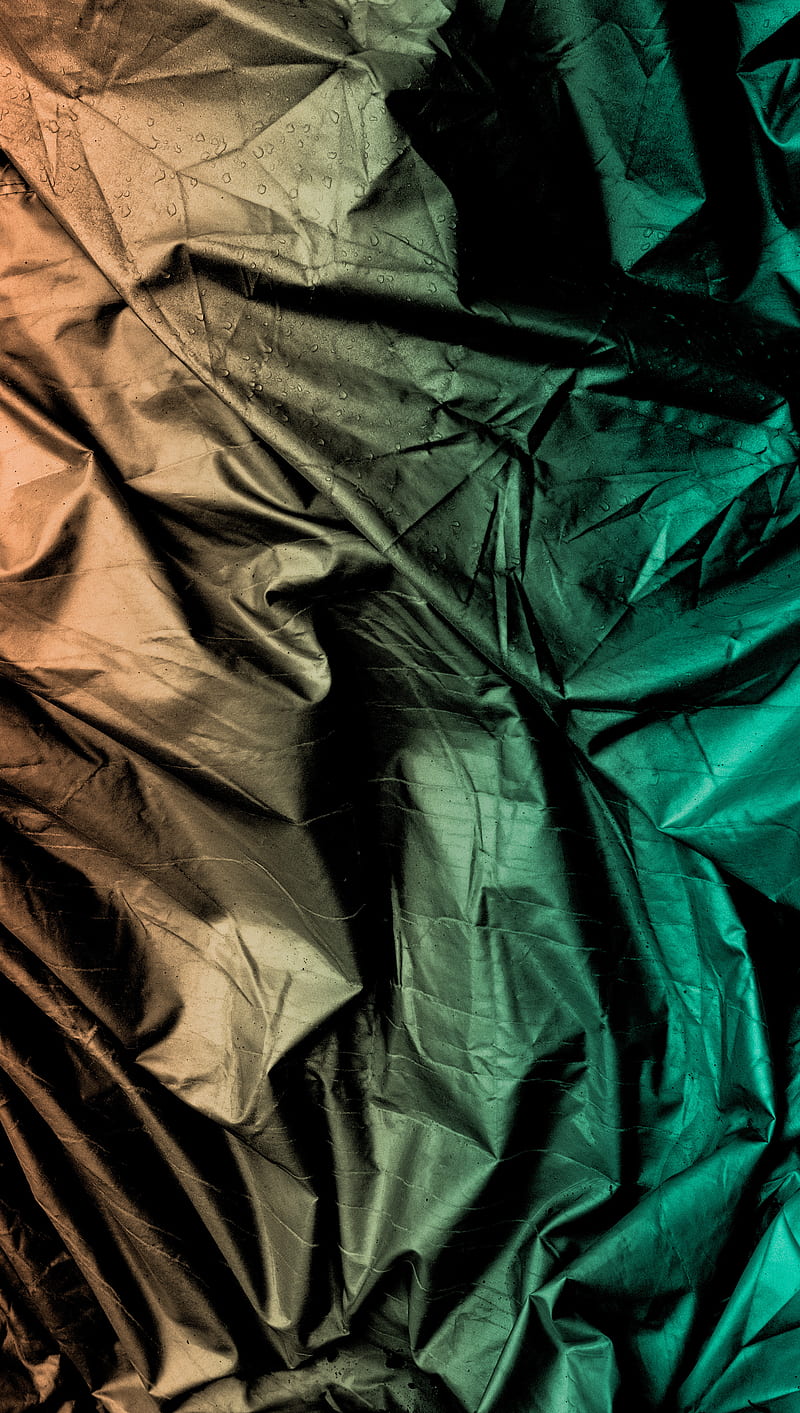 Wrinkles, abstract, arty, cool, green, metallic, undercover, HD phone wallpaper