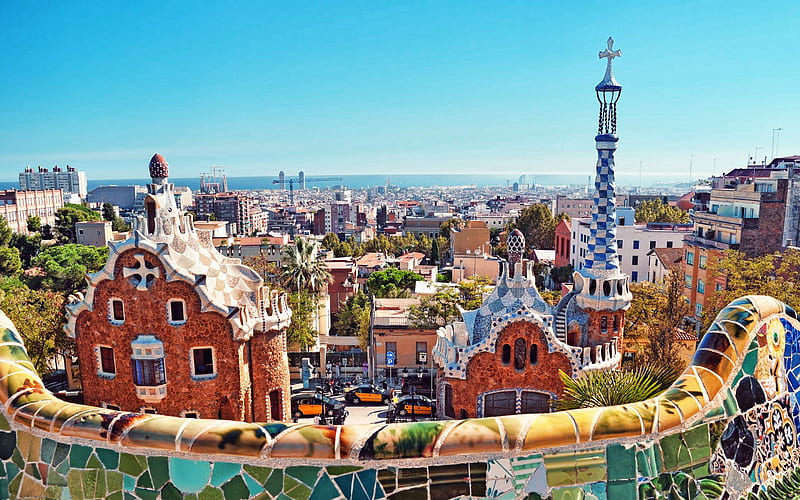 Barcelona, Park Guell, Catalonia, Carmel Hill Antoni Gaudi, Barcelona  interesting houses, HD wallpaper | Peakpx