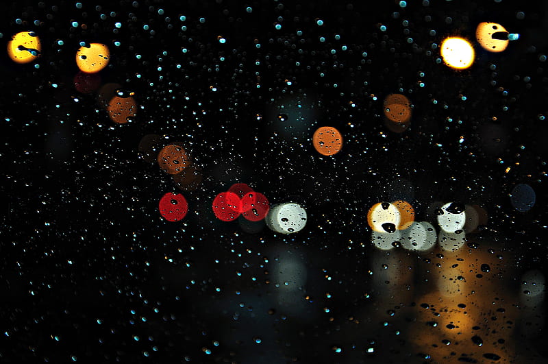 COLOUR FULL RAIN, android, black, bridge, colour full, drops, orange, plus, positive, HD wallpaper