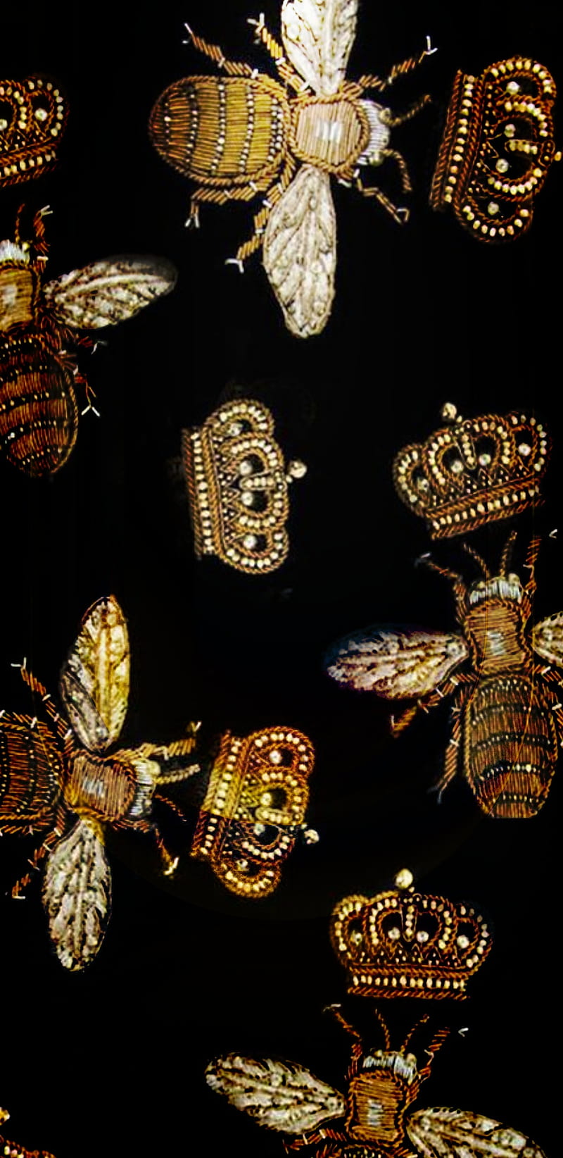 Gucci Bees, diamond, diamonds, gold, corazones, jewelry, locks, luxury, owls, pink, sky, HD phone wallpaper