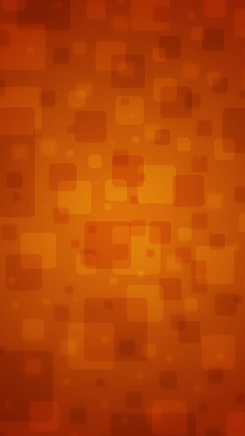 Squares, abstract, orange, pattern, texture, HD phone wallpaper