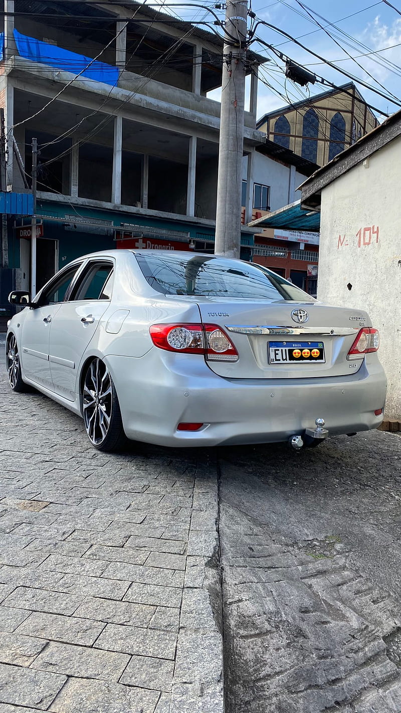 Corolla rebaixado, mainfavela, favela, car, quebrada, HD phone wallpaper