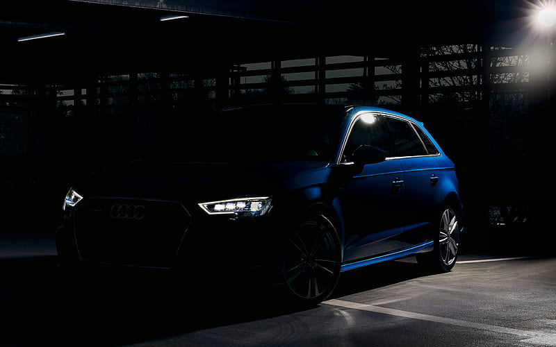 Audi A3 Sportback 2017 cars, darkness, german cars, Audi, HD wallpaper