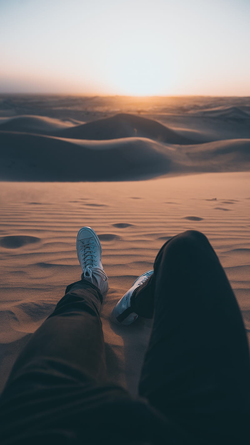 feet, sand, desert, dunes, journey, HD phone wallpaper