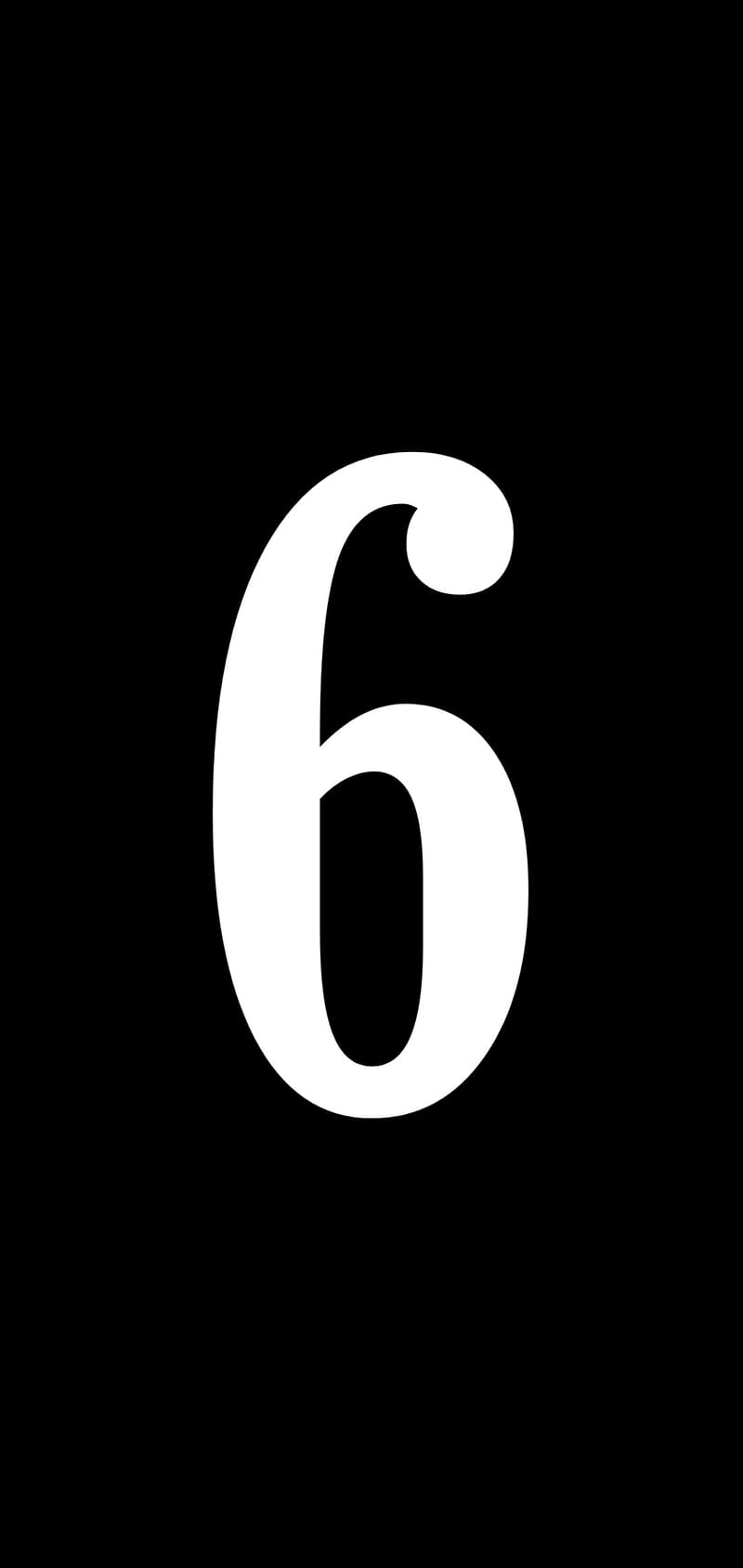 Number 6, black, lock, numbers, HD phone wallpaper