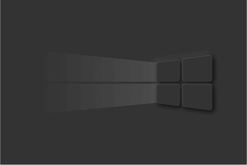 Windows 10 Dark Mode Logo, HD wallpaper