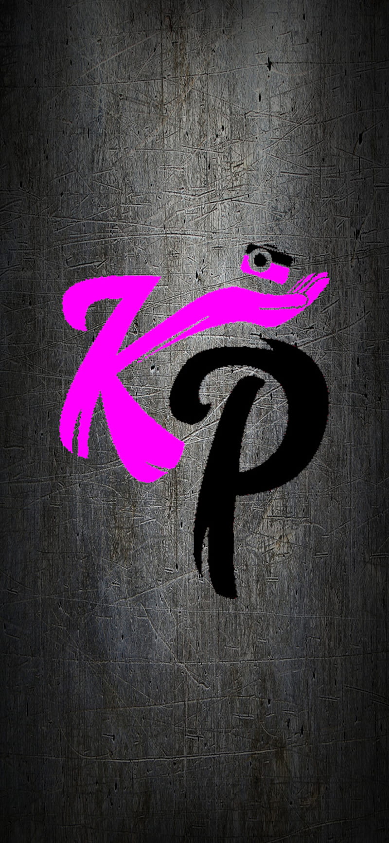 KP logo 50-50, enzo knol, knolpower, pink-black, youtube, HD phone wallpaper