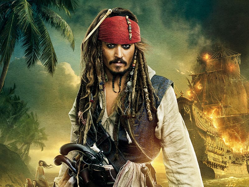 Pirates Of The Caribbean, Johnny Depp, Movie, Jack Sparrow, Pirates Of The Caribbean: On Stranger Tides, HD wallpaper