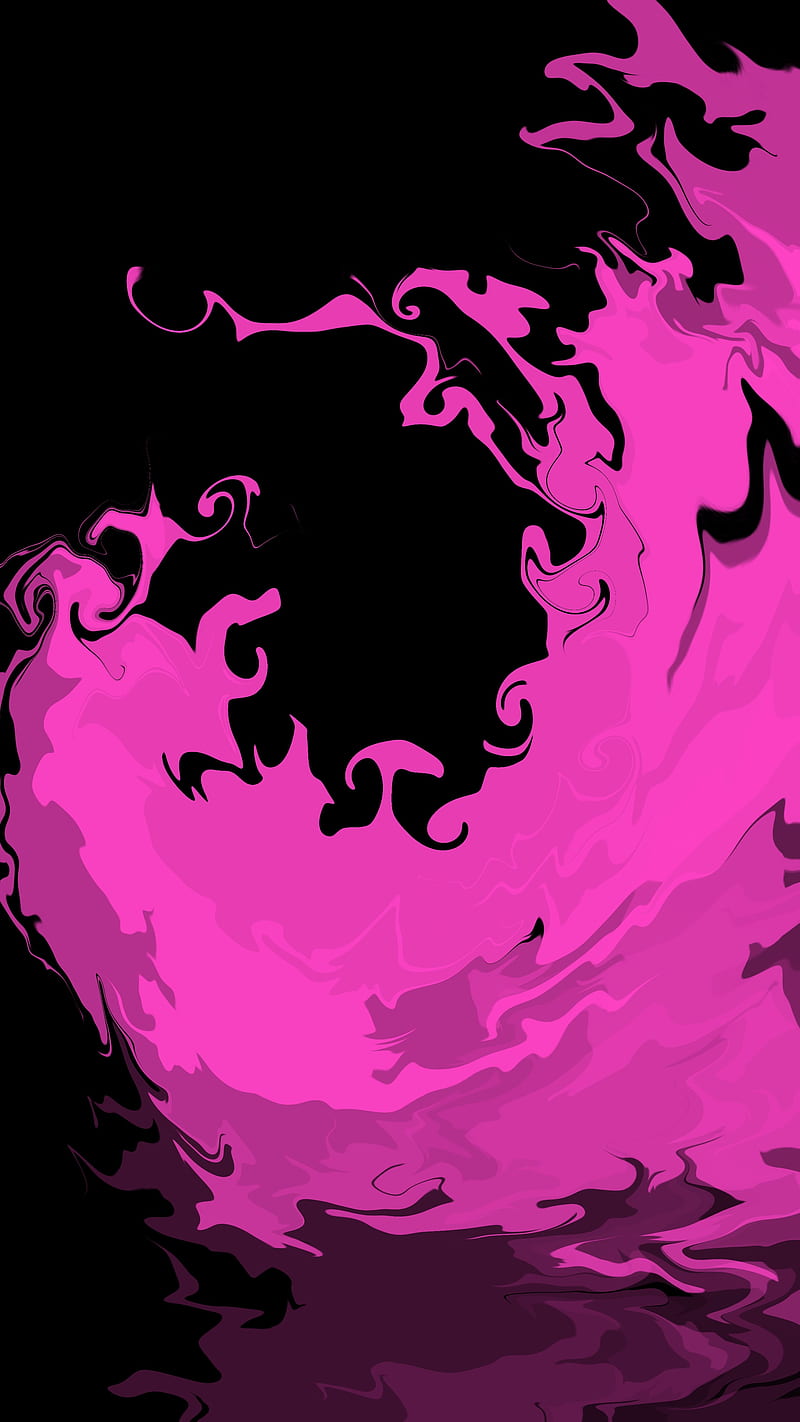 FLUID, abstract, amoled, anime, background, bezel, color, edge, iOS, pink,  HD phone wallpaper | Peakpx
