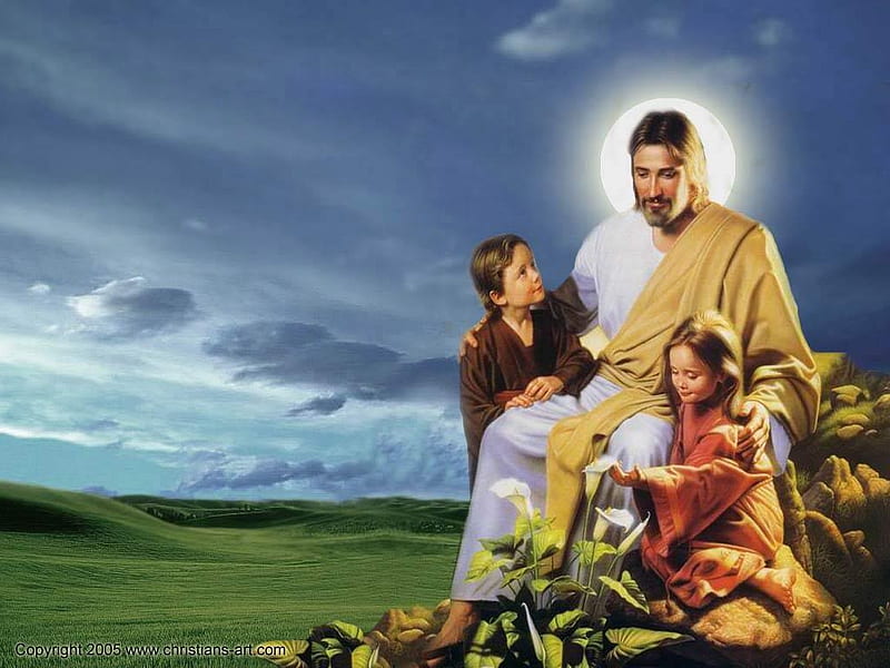 Jesus With Children Wallpapers – Set 10