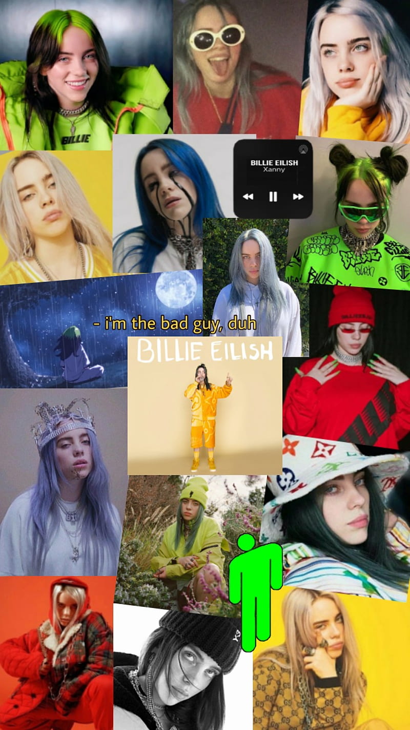 Billie Aesthetic , billie eilish, billie eilish aesthetic, collage, eilish, fan, HD phone wallpaper