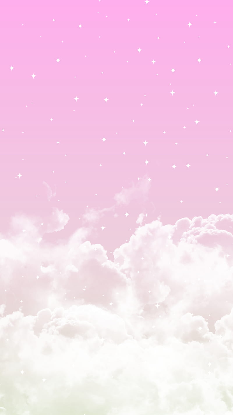 Pink sky, cloud, clouds, parallax, plus, purple, storm, thunderstorm, HD phone wallpaper