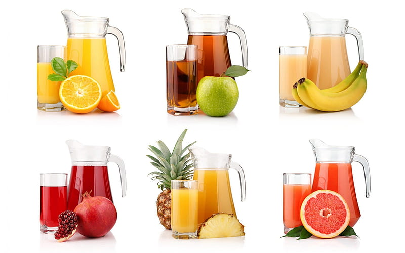 Fresh Juices, food, fresh, fruits, drink, HD wallpaper