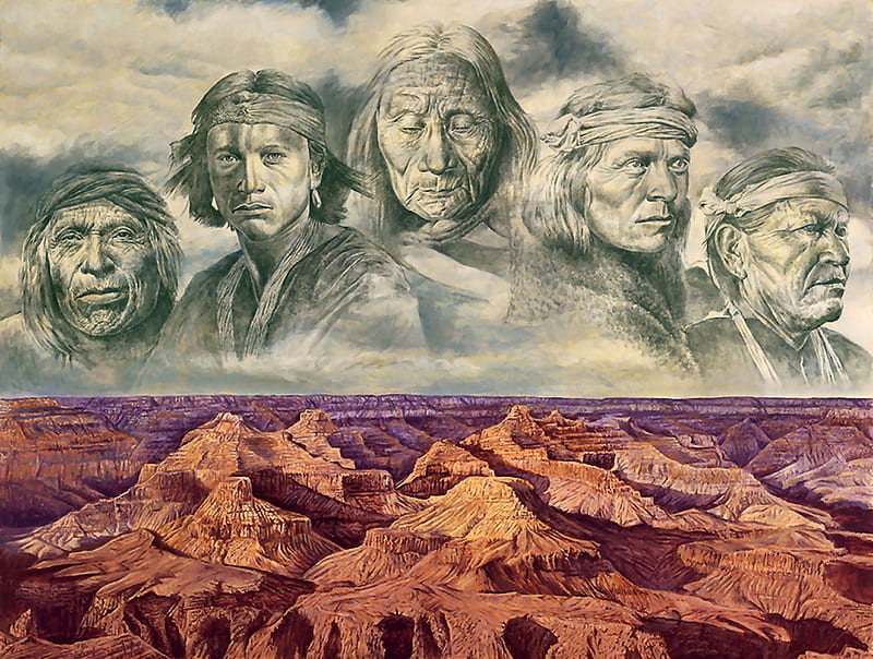 Bonito Ilration Artwork, Native American Landscape Artists