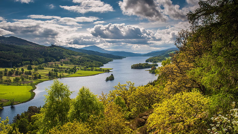 Loch Tummel - Scotland, Scenery, Scottish Highlands, Scotland, Loch Tummel, Scottish Lochs, HD wallpaper