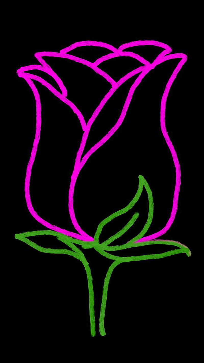 Share more than 92 pink rose sketch latest - in.eteachers