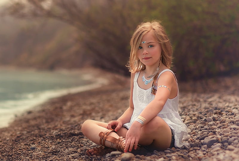 Little girl, graphy, green, people, hand, beauty, child, face, pink, bonny, Belle, forest, leg, lovely, comely, pure, blonde, baby, sit, cute, tree, water, girl, summer, childhood, white, pretty, adorable, sweet, sightly, nice, Hair, little, Nexus, bonito, dainty, kid, fair, princess, HD wallpaper