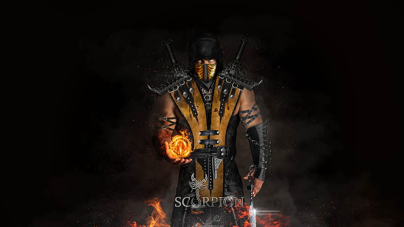 Scorpion Mortal Kombat X , mortal-kombat, games, pc-games, xbox-games, ps-games, HD wallpaper